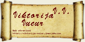 Viktorija Vučur vizit kartica